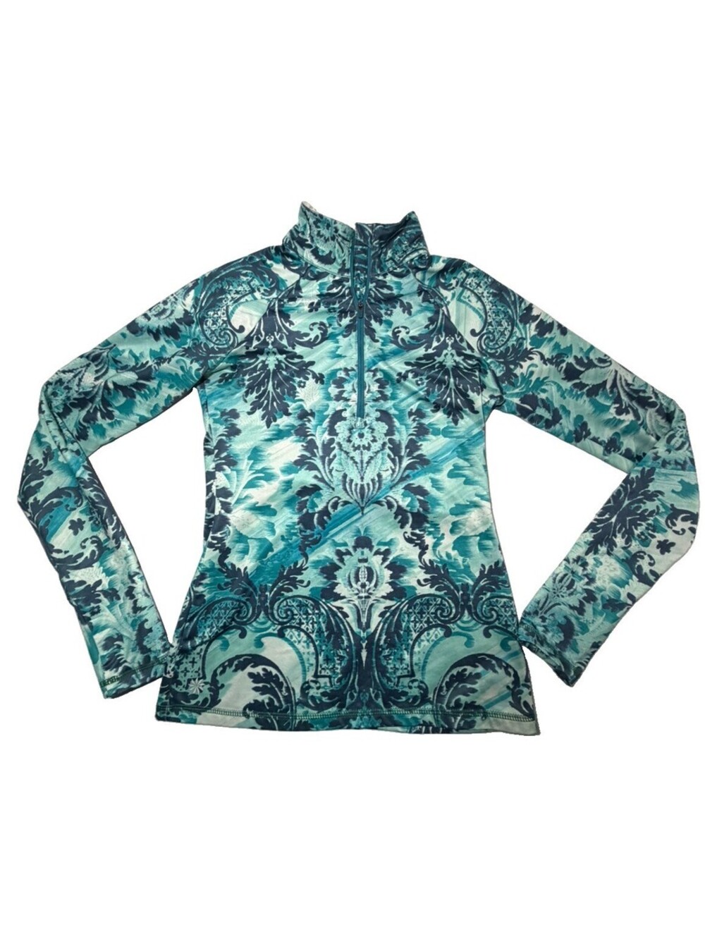 Athleta Sierra Thermal Floral Haze half Zip pullover women’s size XS